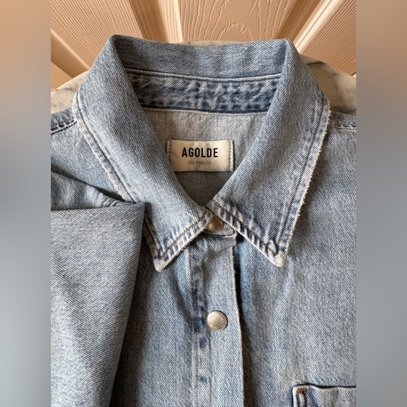 AGOLDE RONA BOX SHIRT IN EFFECT - Picture 10 of 12